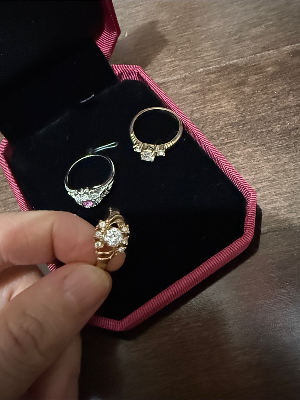 Classic Rings with Clear Cubic Zirconia Accent